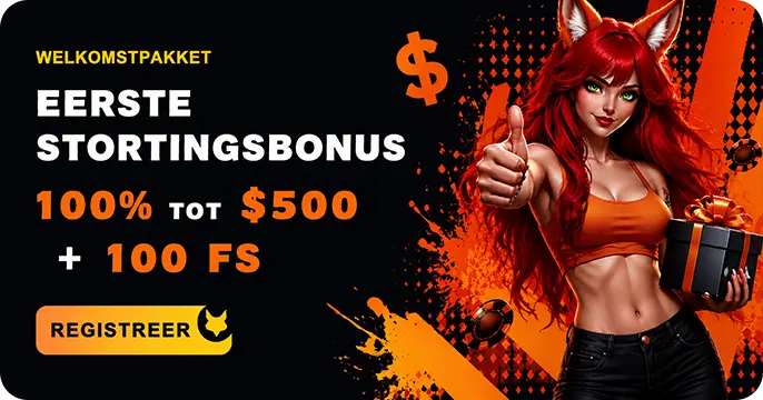 Foxslots Casino Eerste stortingsbonus 100% up to $500 + 100 FS